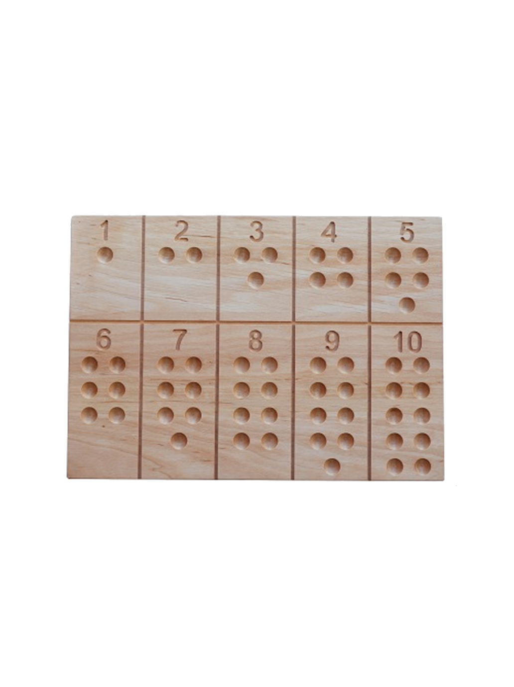 Montessori number tracking board