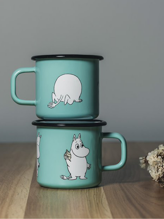 Tazza smaltata retrò Moomin 3,7 dl