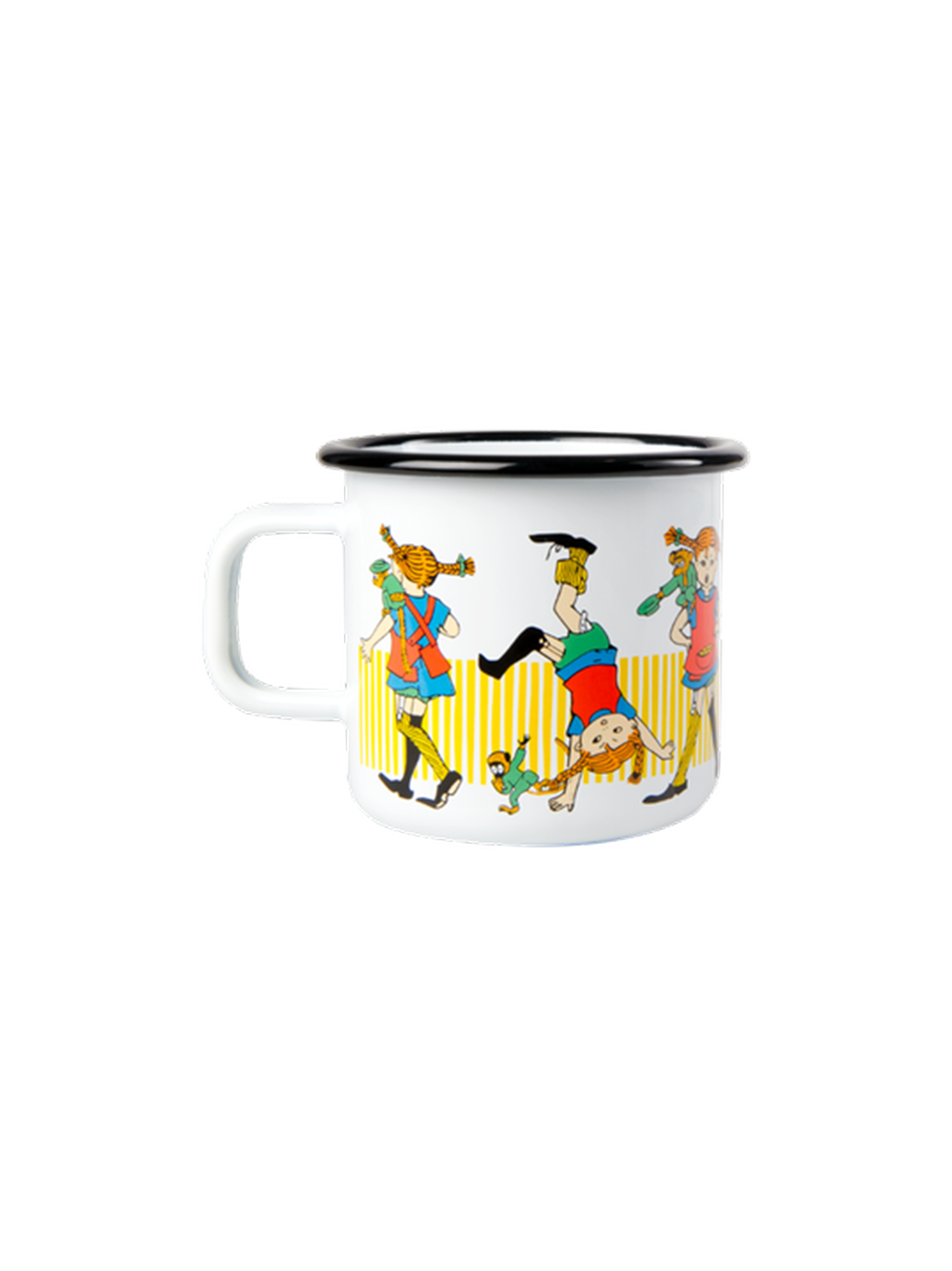 Taza retro esmaltada Pippi 3,7 dl