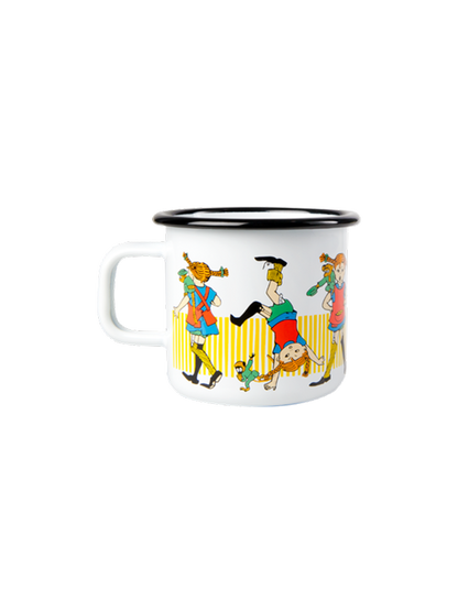 Taza retro esmaltada Pippi 3,7 dl