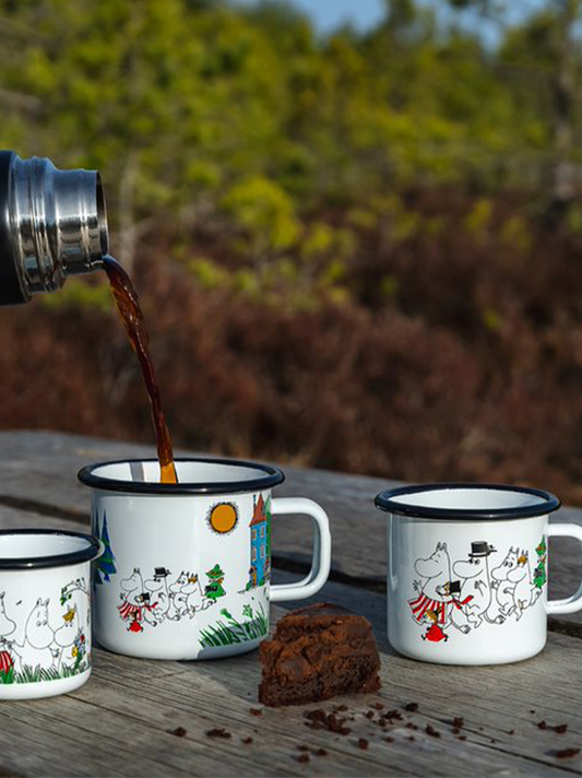 Retro enamel mug Moomin 3.7 dl