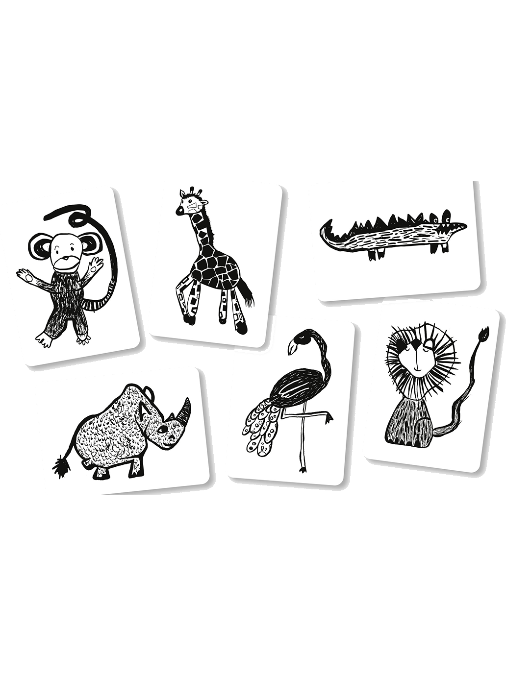 Black & white cards for babies