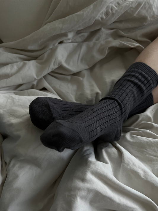 Cotton socks with cashmere