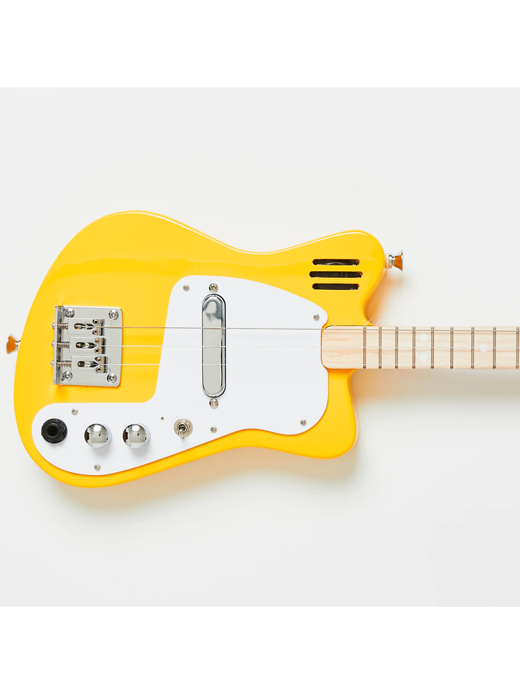 Mini guitarra eléctrica loog para niños.