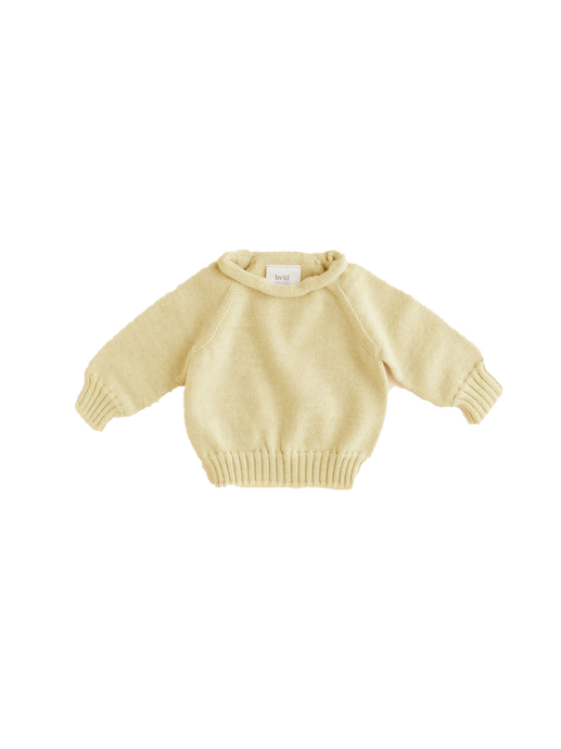 Georgette seamless merino wool jumper light yellow
