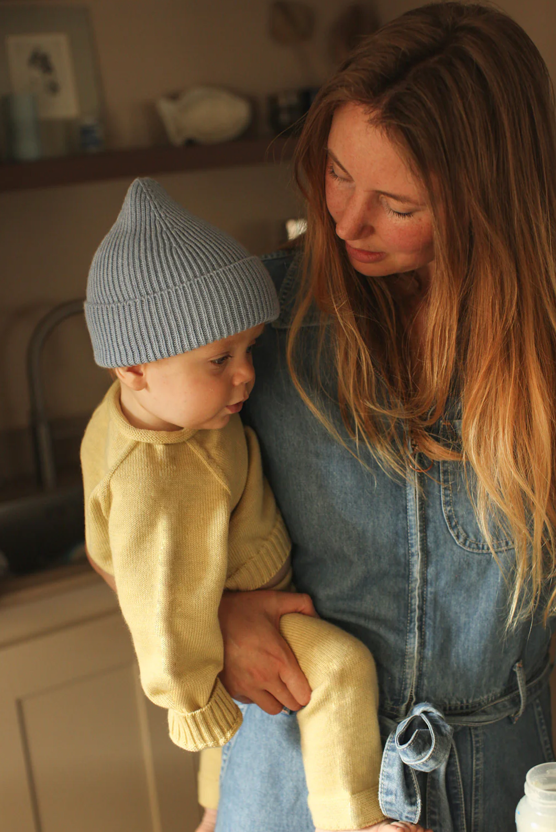 Maglia in georgette di lana merino senza cuciture