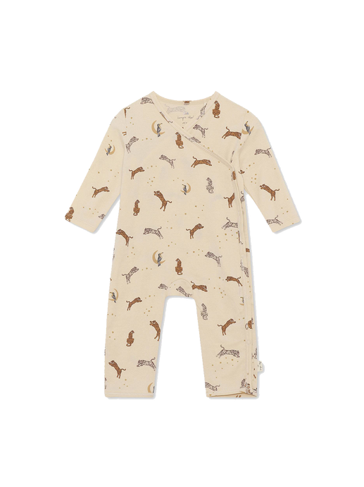 Newborn Onesie organic cotton wrap pajamas roar