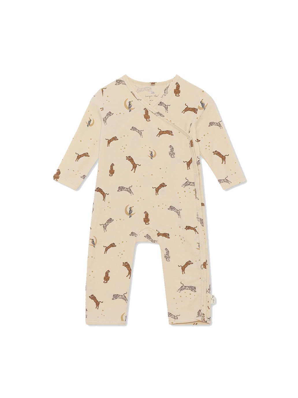 Pijama cruzado recién nacido Onesie de algodón orgánico