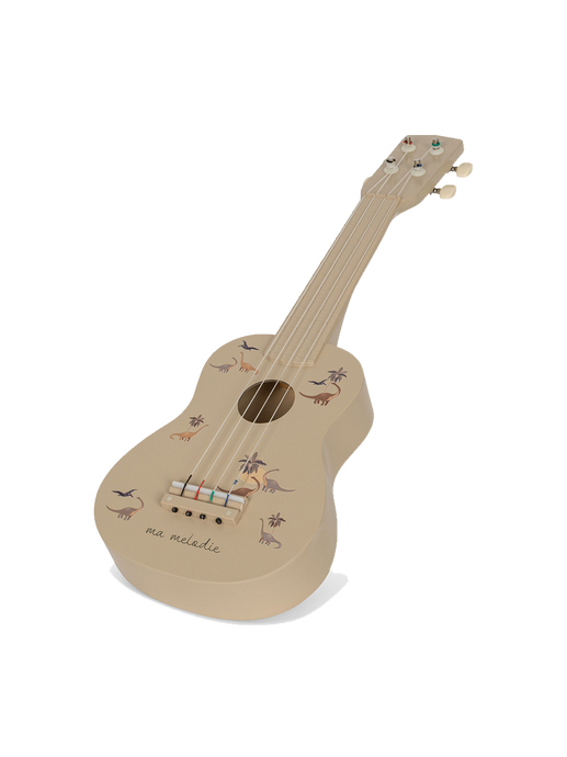 Guitarra ukelele de madera para niños. dino