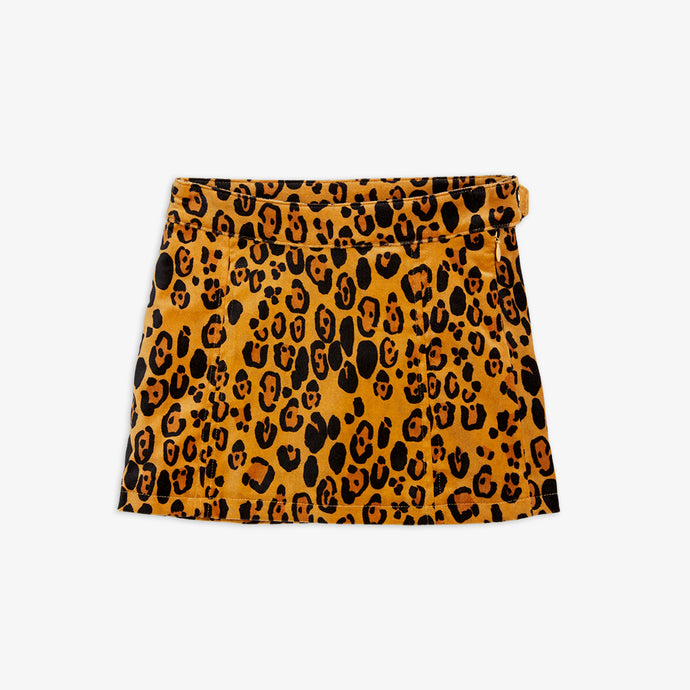 Leopart velvet skirt mini skirt