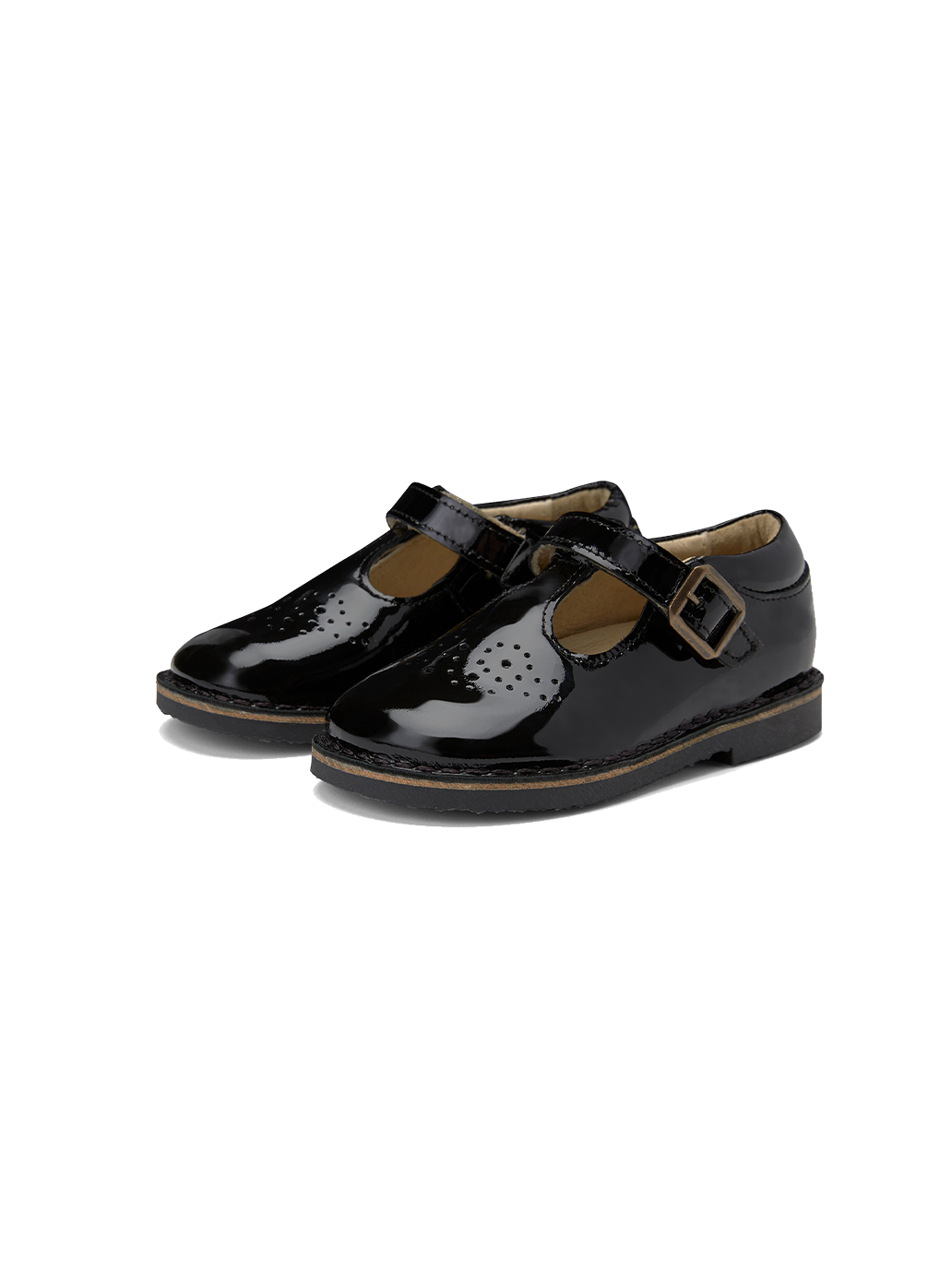 Penny T-bar shoe, scarpa in vernice, chiusura con velcro