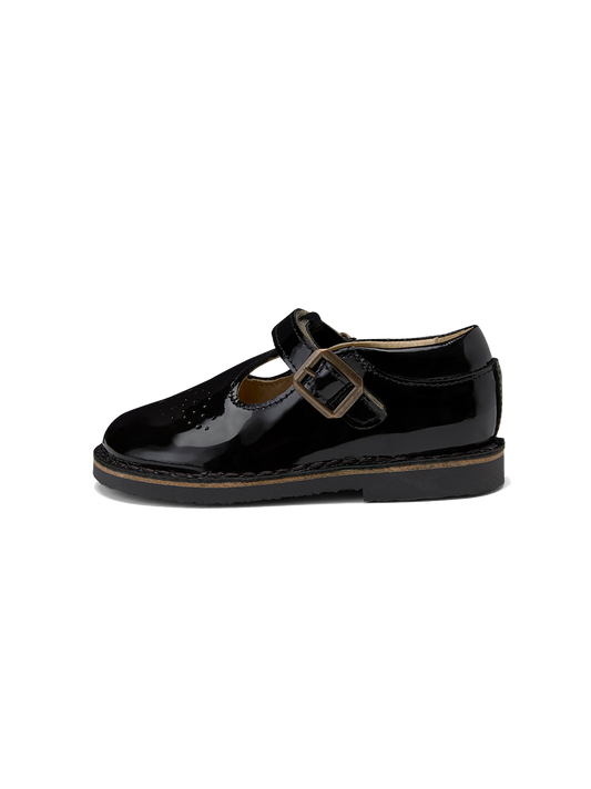 Penny T-bar shoe, scarpa in vernice, chiusura con velcro