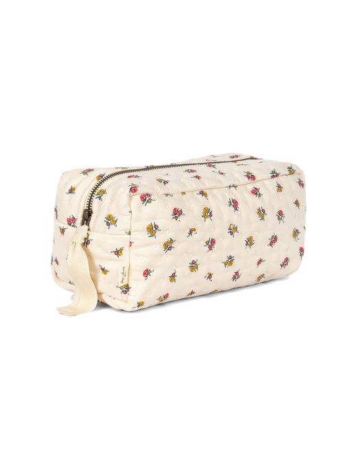 Soft cotton cosmetics bag peonia