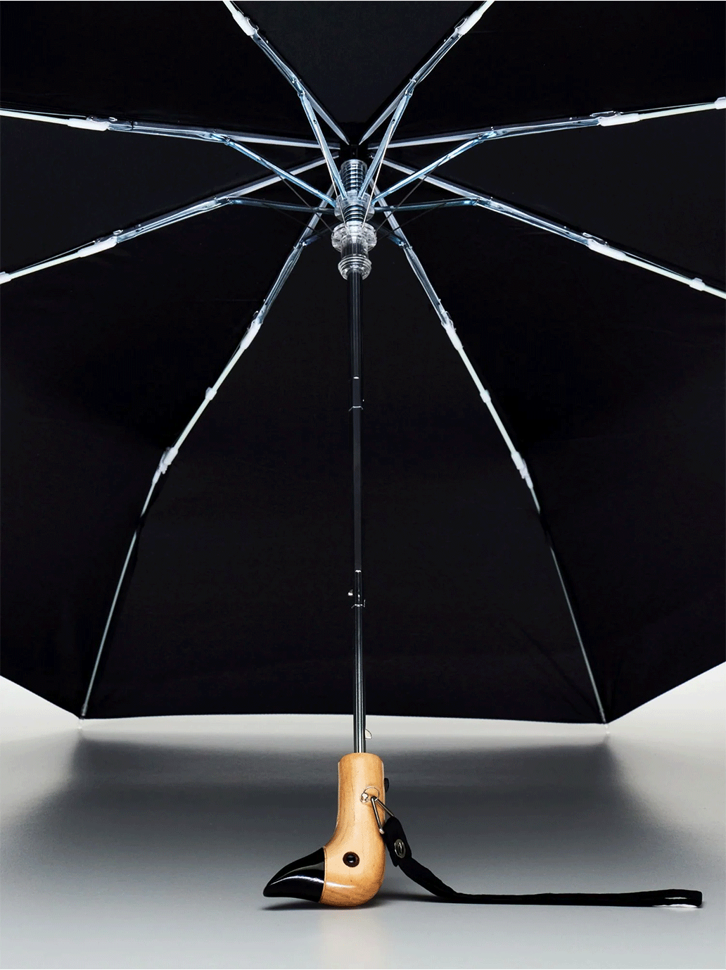Umbrella made of recycled fabric