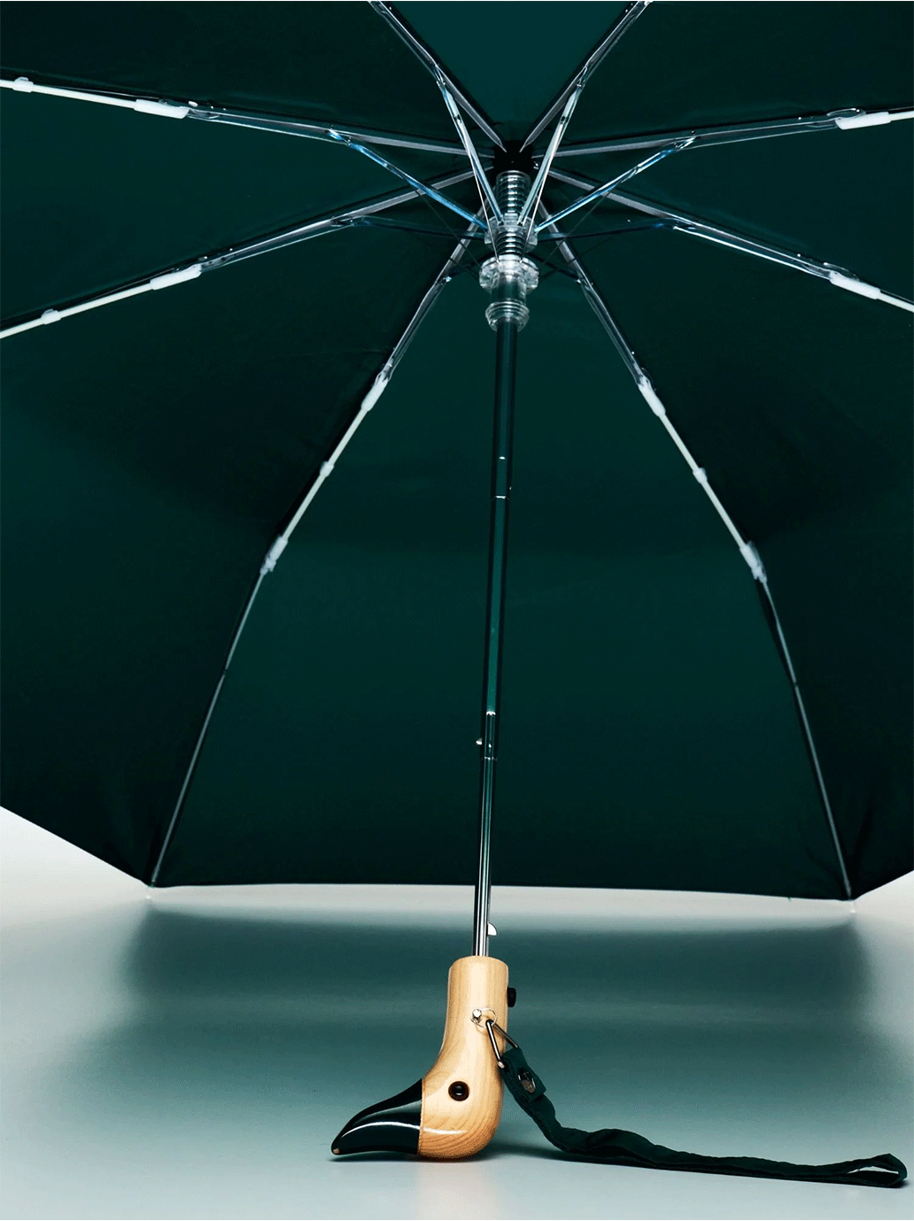 Umbrella made of recycled fabric