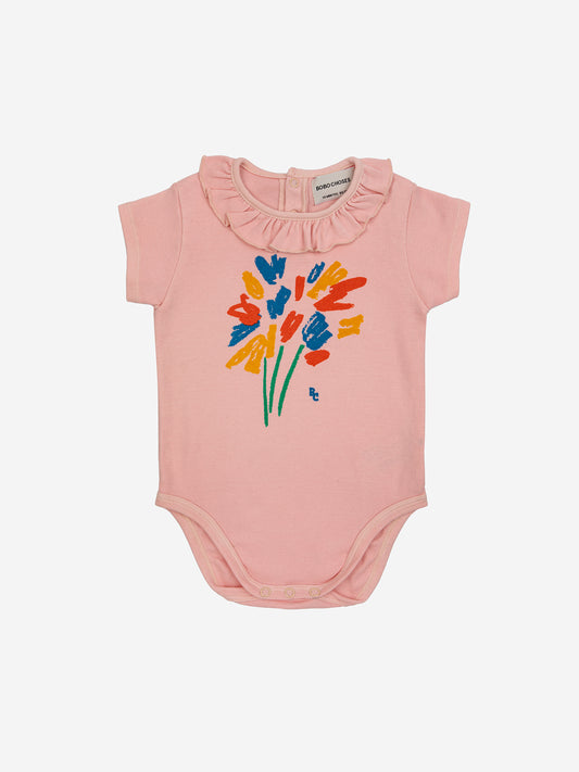 Baby Fireworks ruffle collar bodysuit