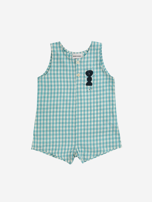 Rampers Baby Ant vichy woven playsuit