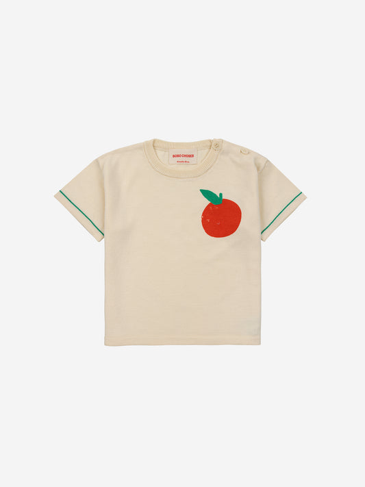 T-shirt lavorata a maglia Baby Tomato