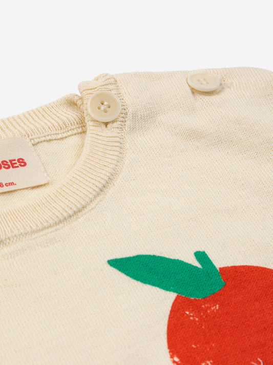 T-shirt lavorata a maglia Baby Tomato