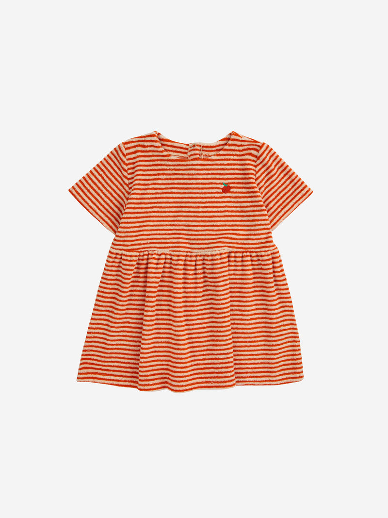 Vestido bebé rizo Stipes Naranja
