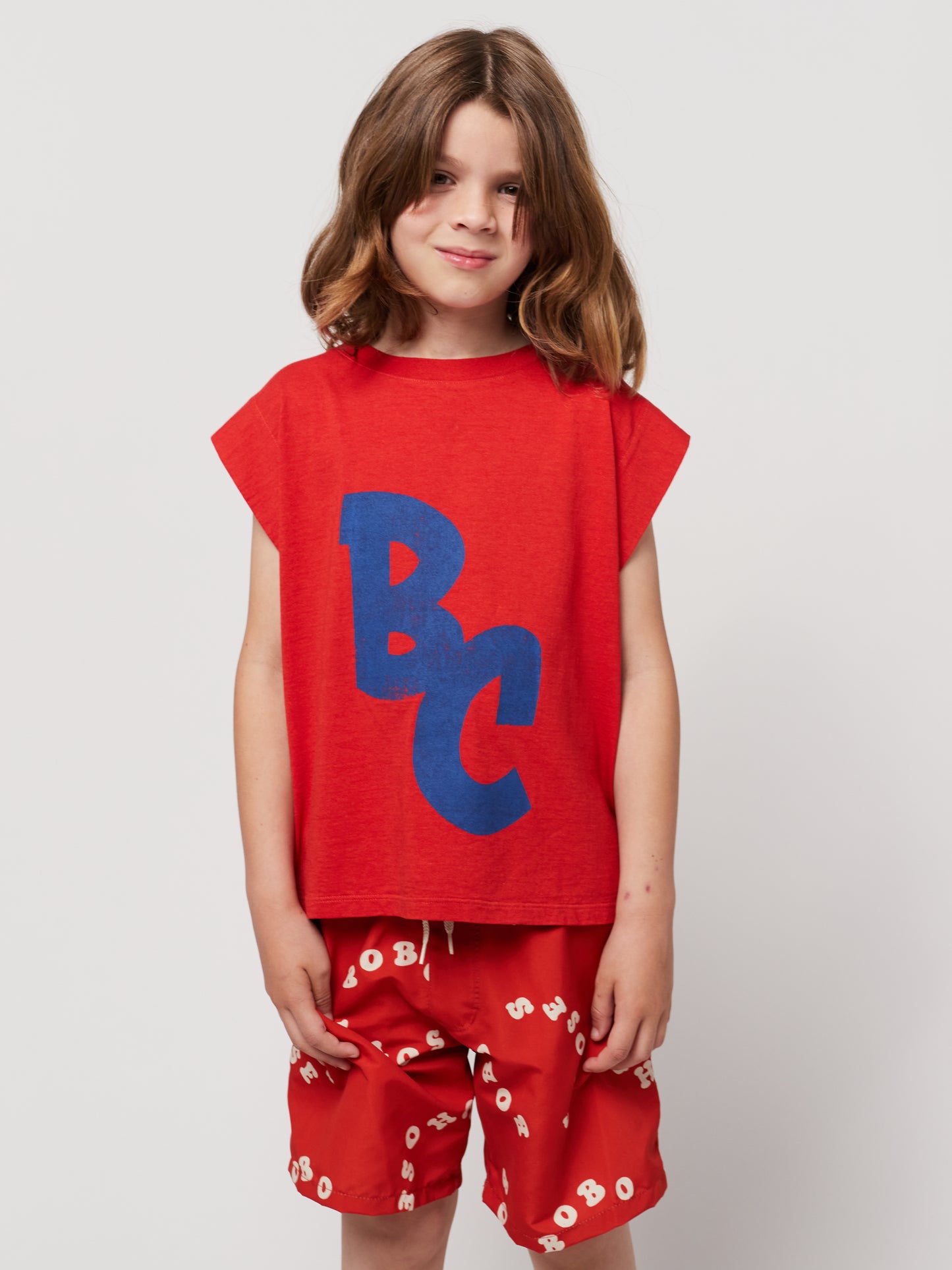 Bobo Choses Circle all over swim Bermuda shorts