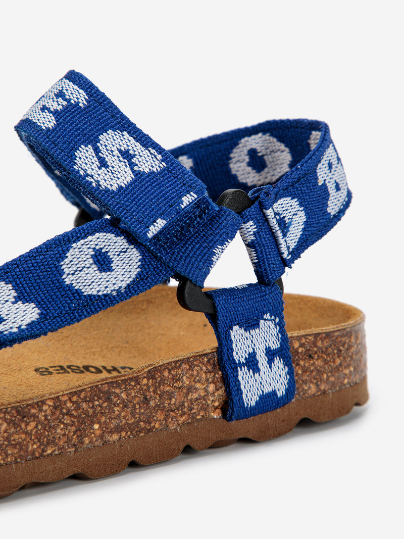 Sandali blu stampati Bobo Choses