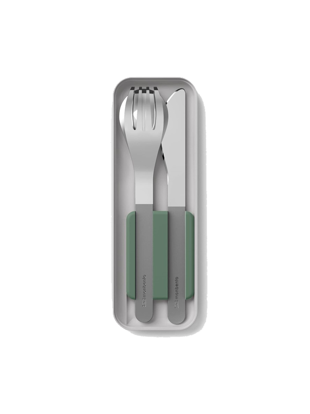 Cutlery set in a case