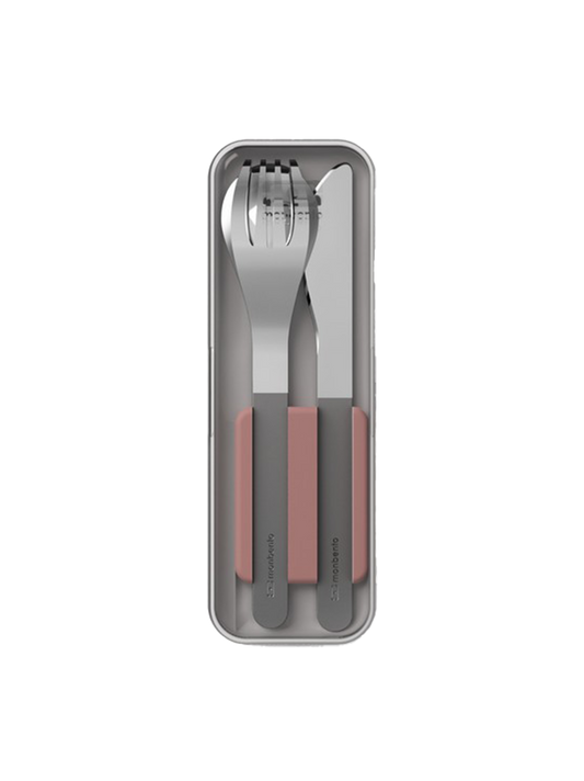 Cutlery set in a case