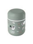 Insulated lunch box Capsule lunch thermos racoon