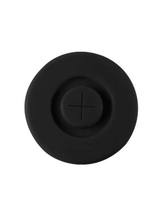 Silicone cup lid black
