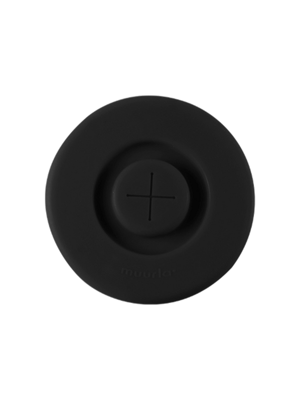 Silicone cup lid black