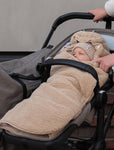 Multifunctional Teddy fleece sleeping bag cover beige
