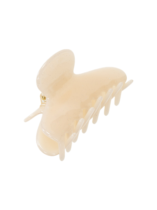Ace Claw hair clip off white shimmer