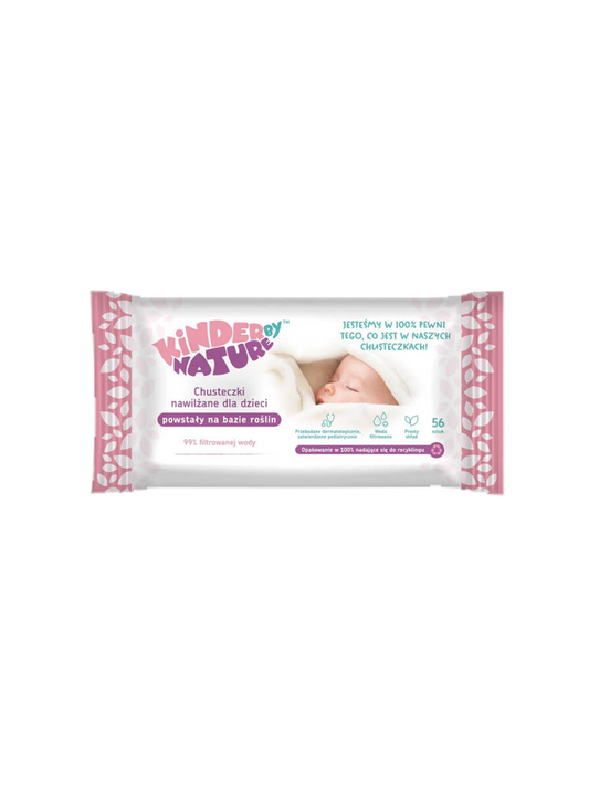 Natural biodegradable water-moistened wipes