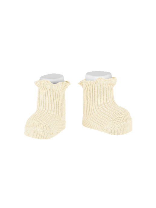 Baby socks with ruffles milk