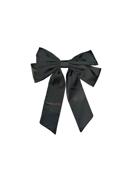 Isabella hair bow clip black