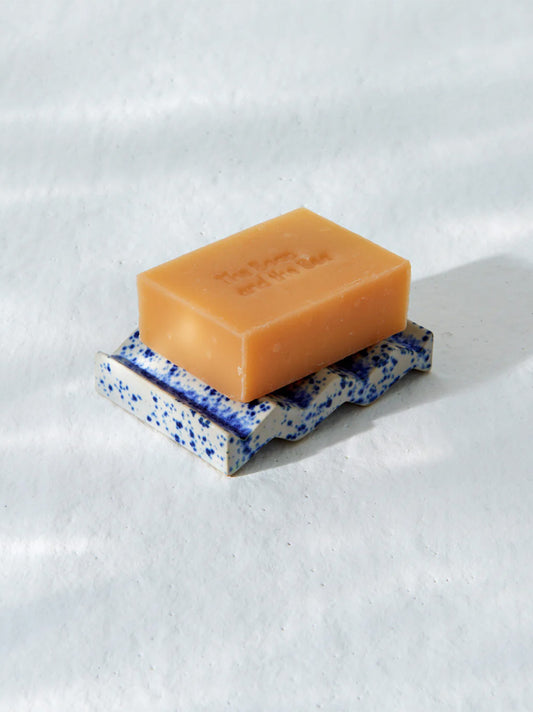 Soap set + ceramic soap dish