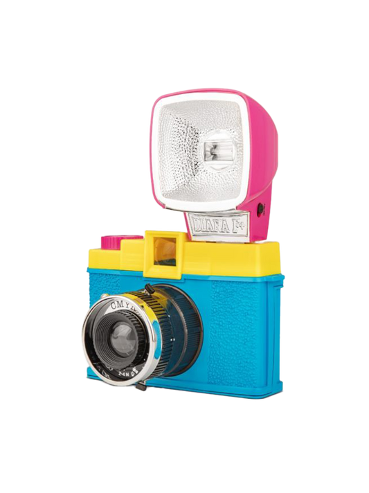 Analog camera with Diana F+ Camera &amp; Flash lamp