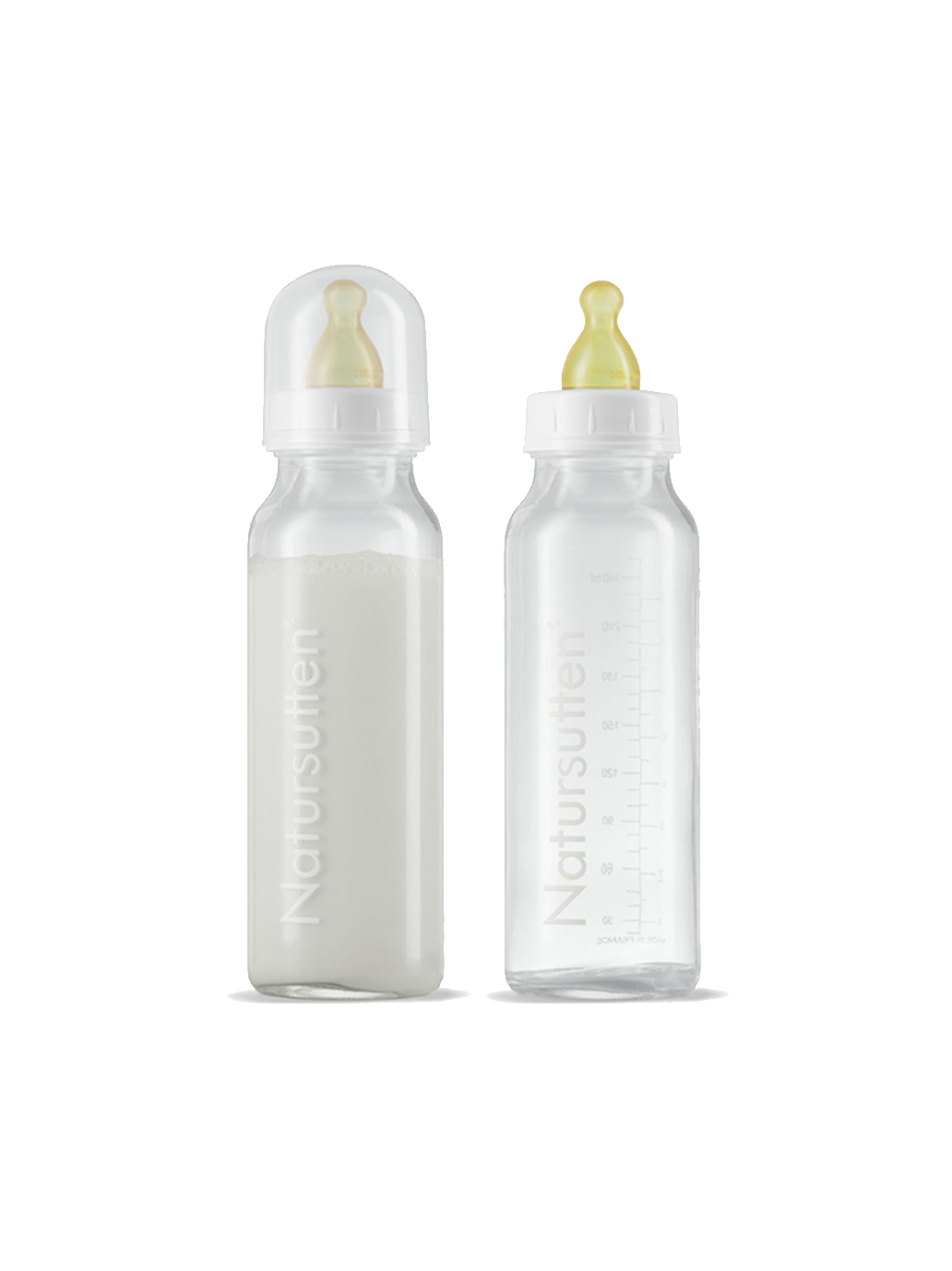 anti-colic glass feeding bottle 2 pcs.