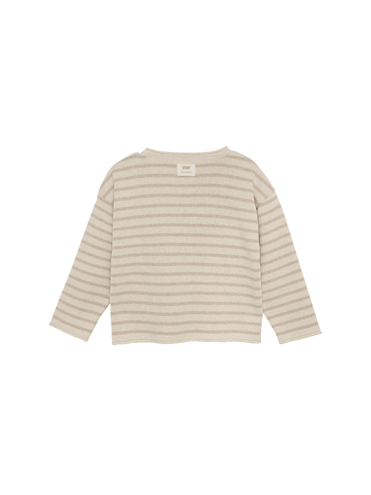 Stripe cotton sweater