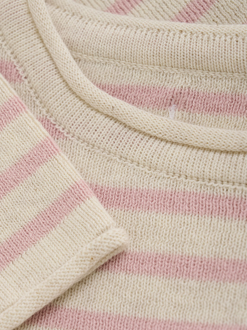 Stripe cotton sweater