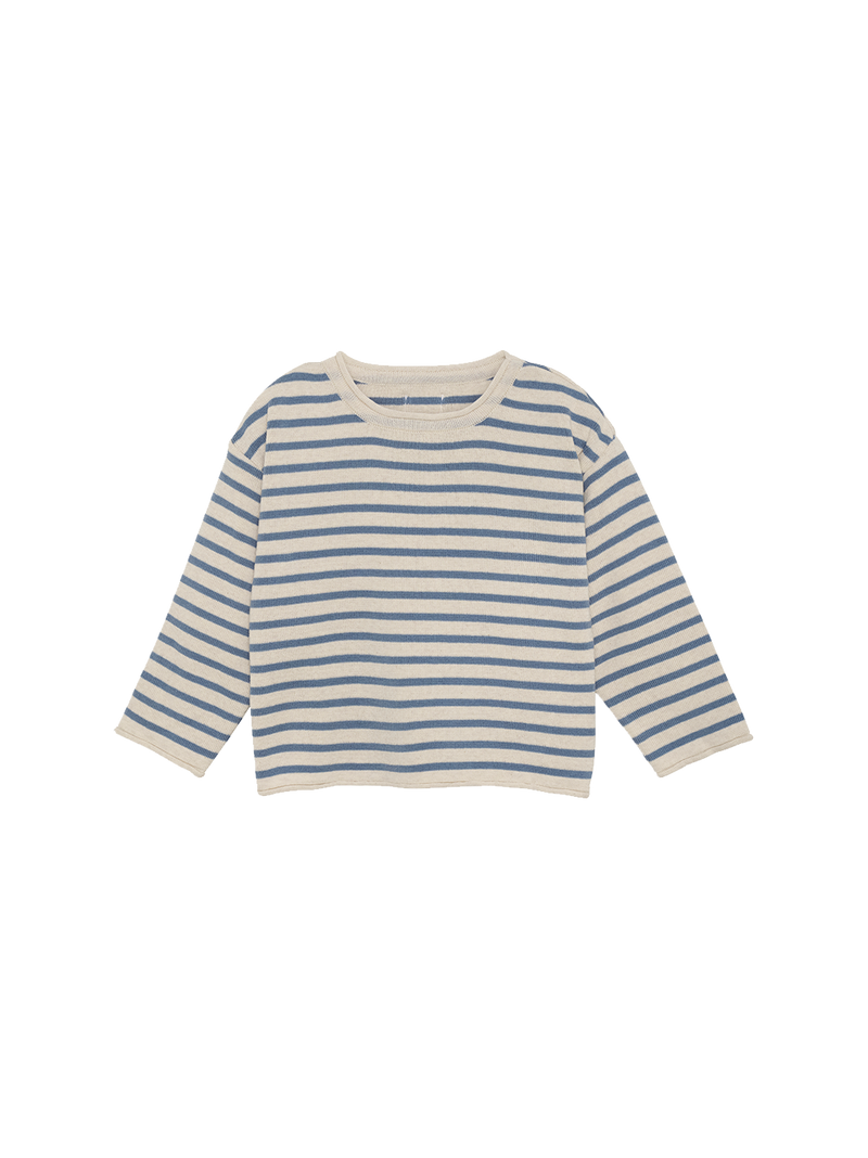 Stripe cotton sweater