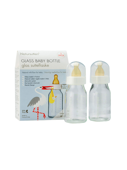 anti-colic glass feeding bottle 2 pcs.