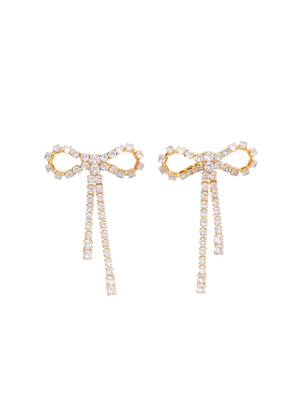 Pendientes con lazo Arco Crystal Studs