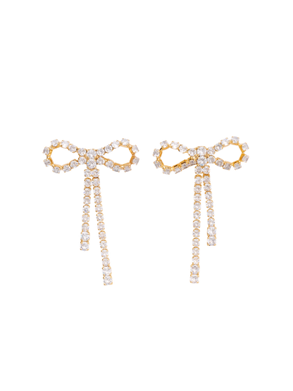 Pendientes con lazo Arco Crystal Studs