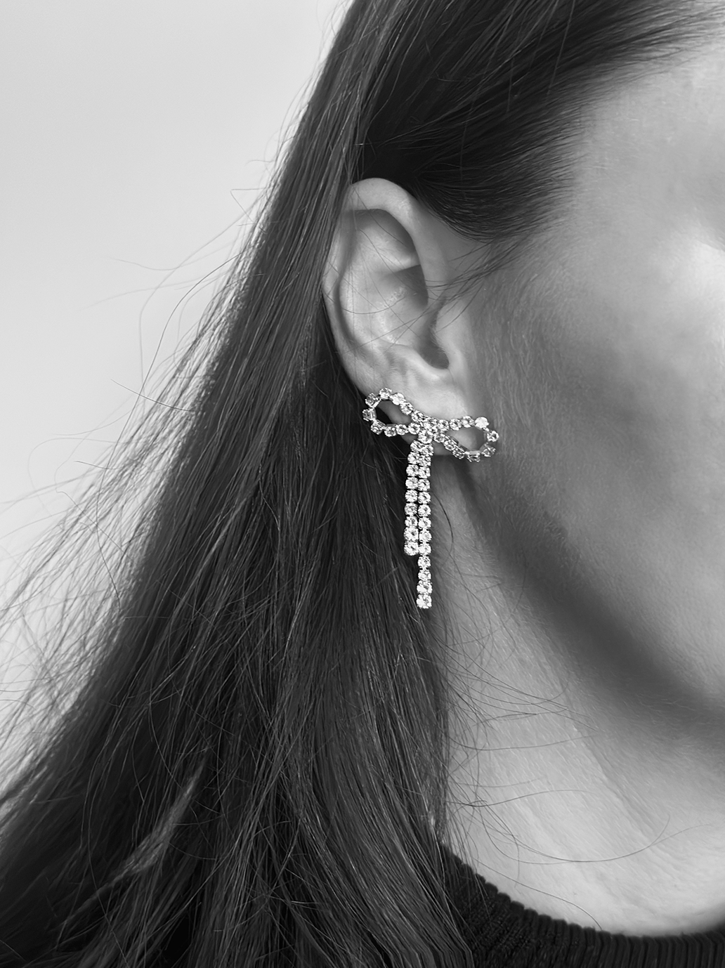 Pendientes con lazo Arco Crystal Studs