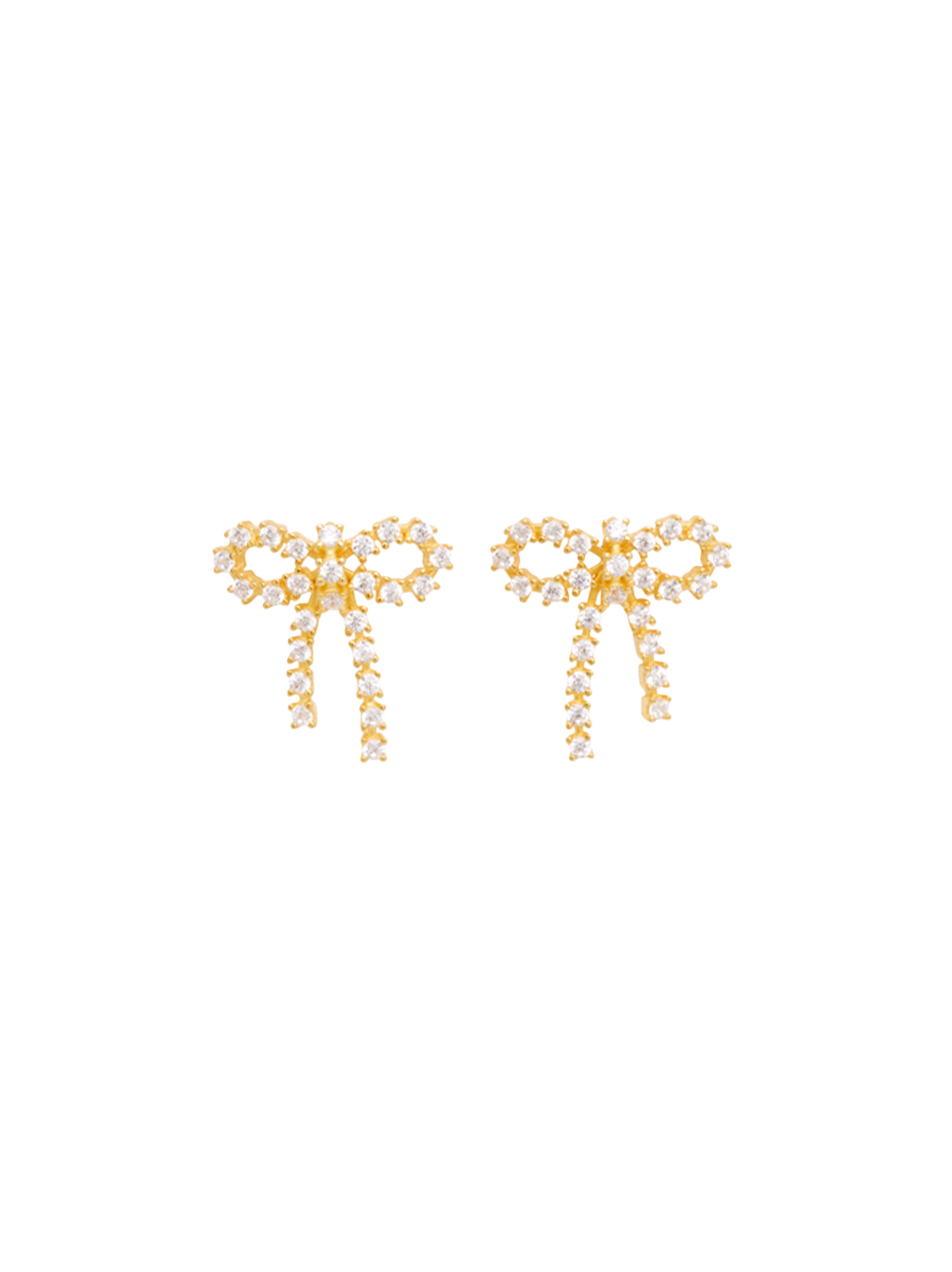 Pendientes con lazo Arco Crystal Studs