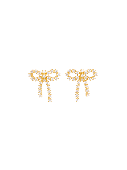 Pendientes con lazo Arco Crystal Studs