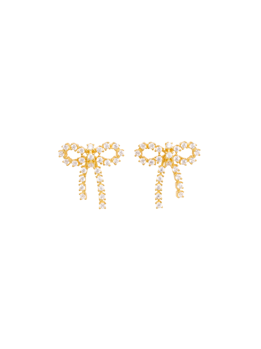 Arco Crystal Studs bow earrings small