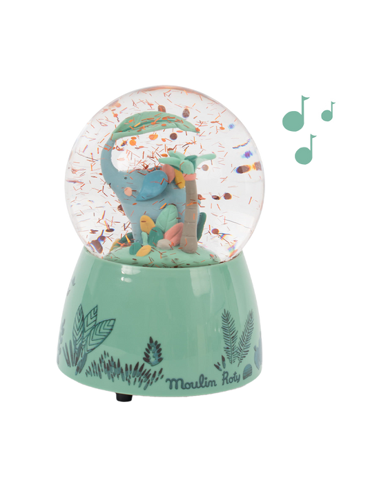 Snow globe with music box